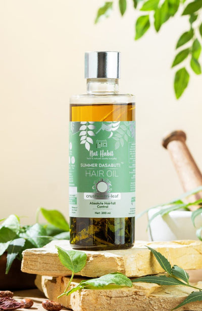 Nat Habit Crushed Tri Leaf Summer Hair Oil  200ml